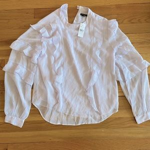 NWT Ann Taylor blouse, light lilac color, size small.